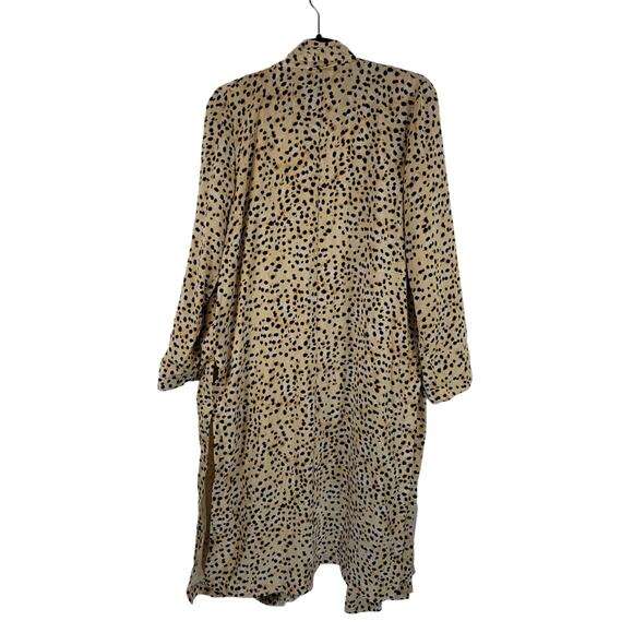Cupcakes and Cashmere Animal Print Long Line Long Sleeve Cardigan Kimono L - Picture 3 of 6